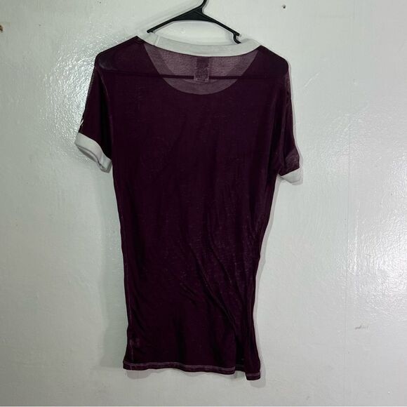 Pink Victoria’s Secret women’s size small, short sleeve, semi sheer top - Picture 3 of 8